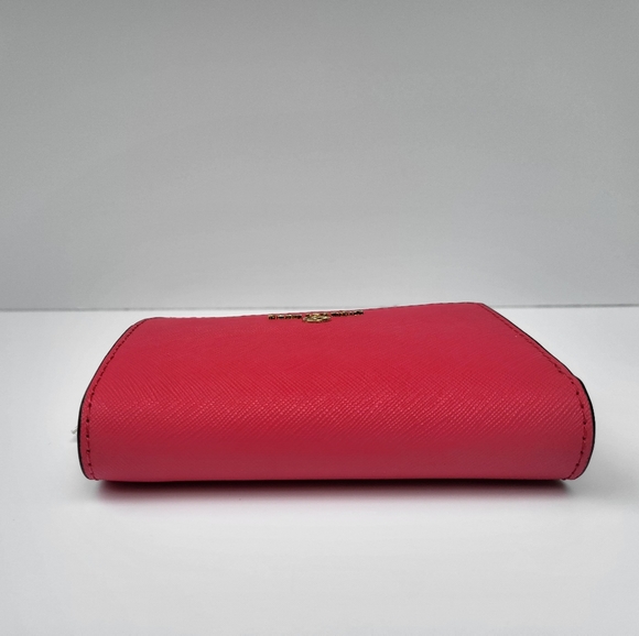 🆕️MICHAEL🌻KORS Jet Set Charm Hibiscus MD Slim Wallet Leather - Picture 4 of 11